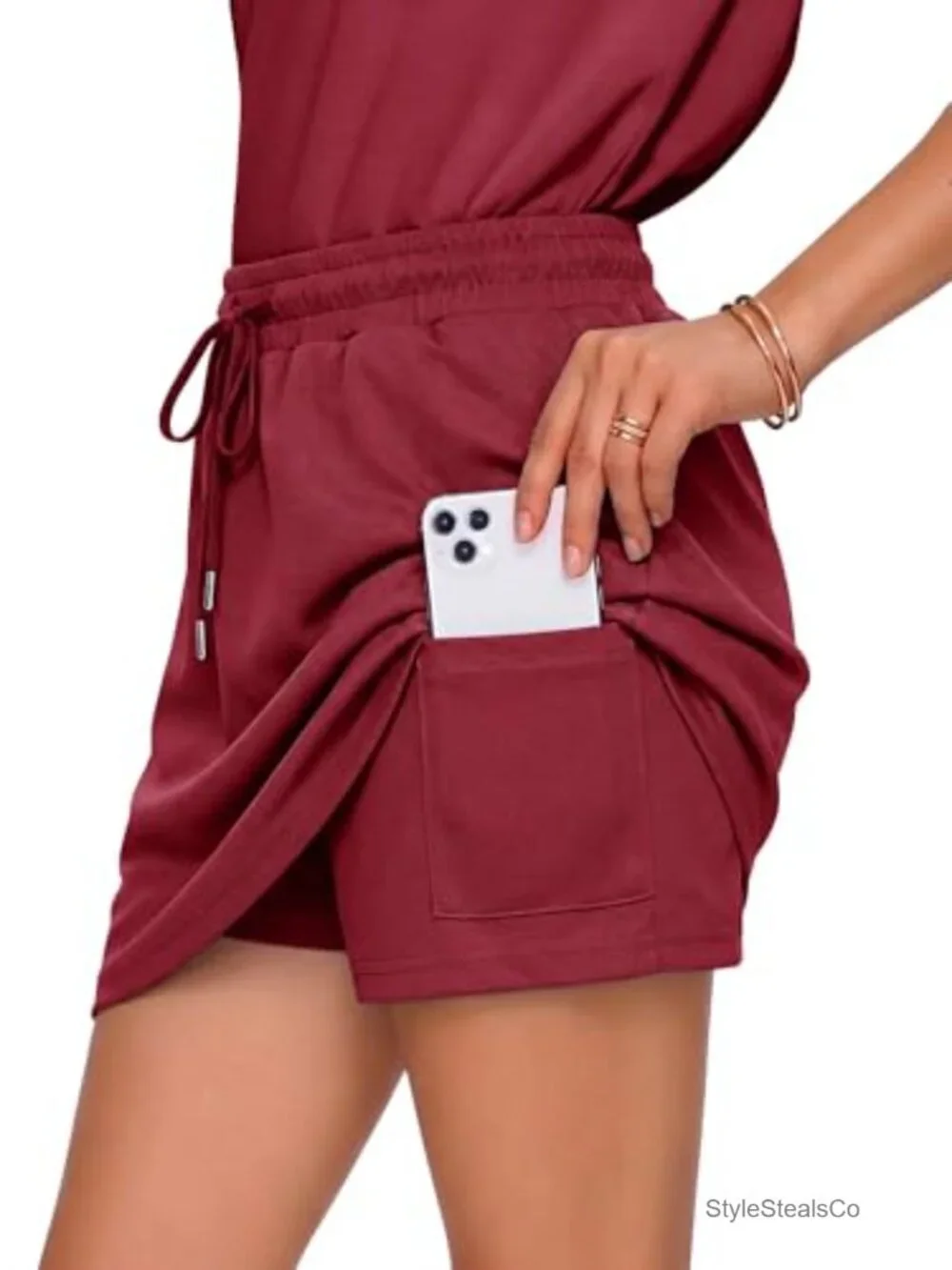 Two Piece Skirt Set Athletic Skort Summer Outfit Matching Lounge Set